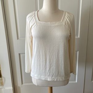 ❤️ Loft NWT long sleeve cream knit top ❤️
